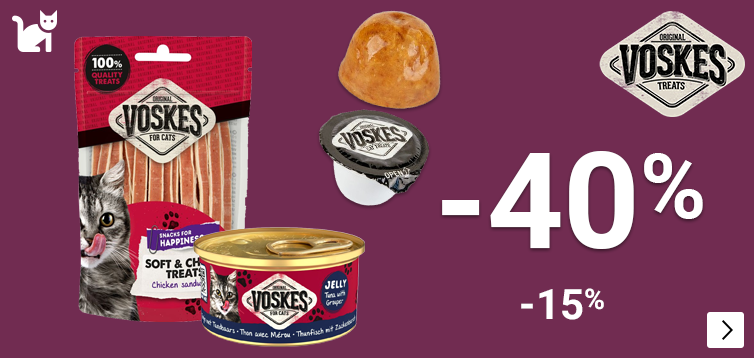 Voskes voer en snacks 15 > 40% CAT